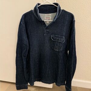 Lucky Brand Indigo Navy Blue Sweater (Small)